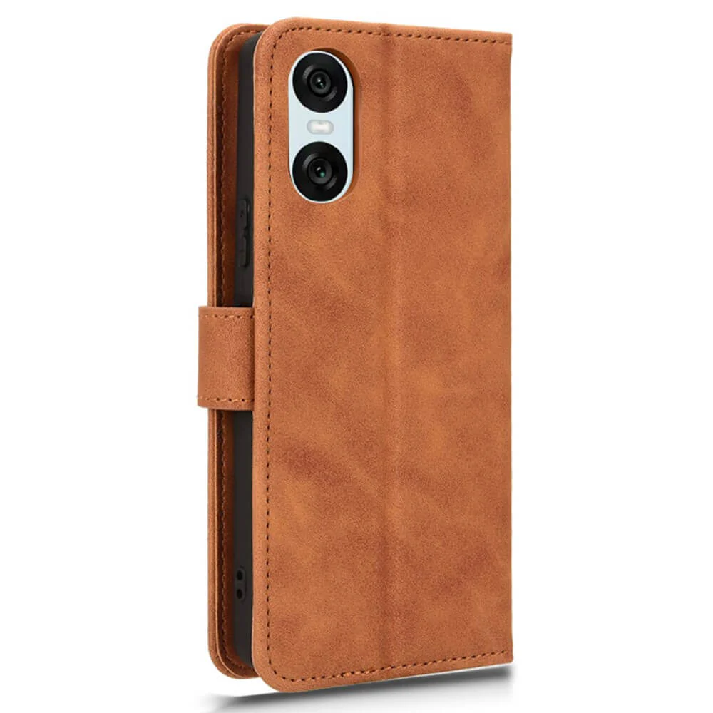 Sony Xperia 10 VI â Wildleder Look Etui im Vintage Design - Image 28