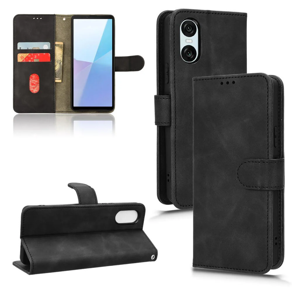 Sony Xperia 10 VI â Wildleder Look Etui im Vintage Design - Image 3