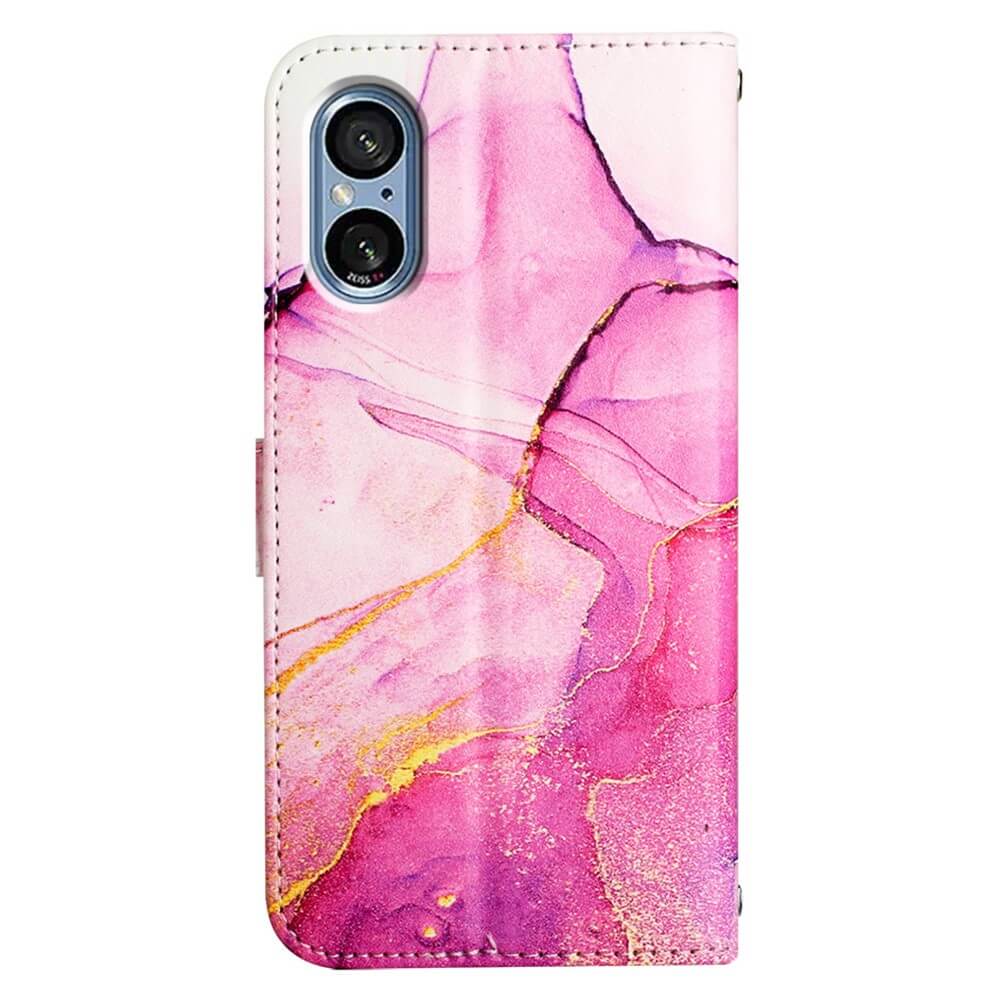 Sony Xperia 5 V - Etui Hülle Mit Umhängeband Marble - Image 4