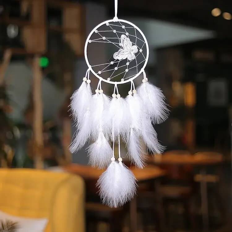 Traumfänger Dream Catcher mit LED Schmetterling - Image 3