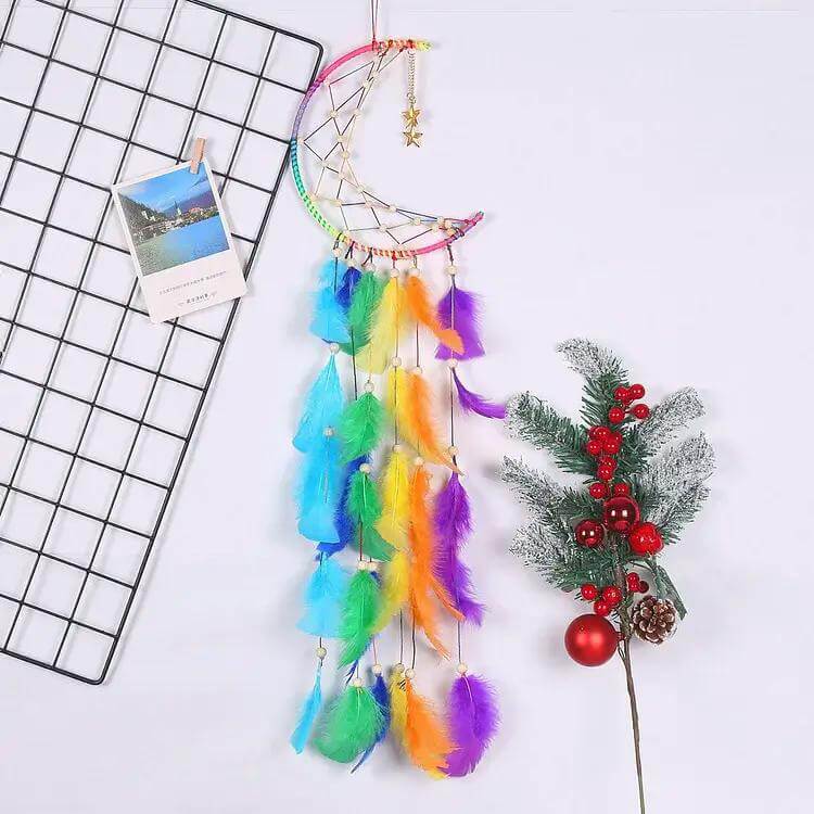 Traumfänger Dream Catcher Regenbogen Mond - Image 4