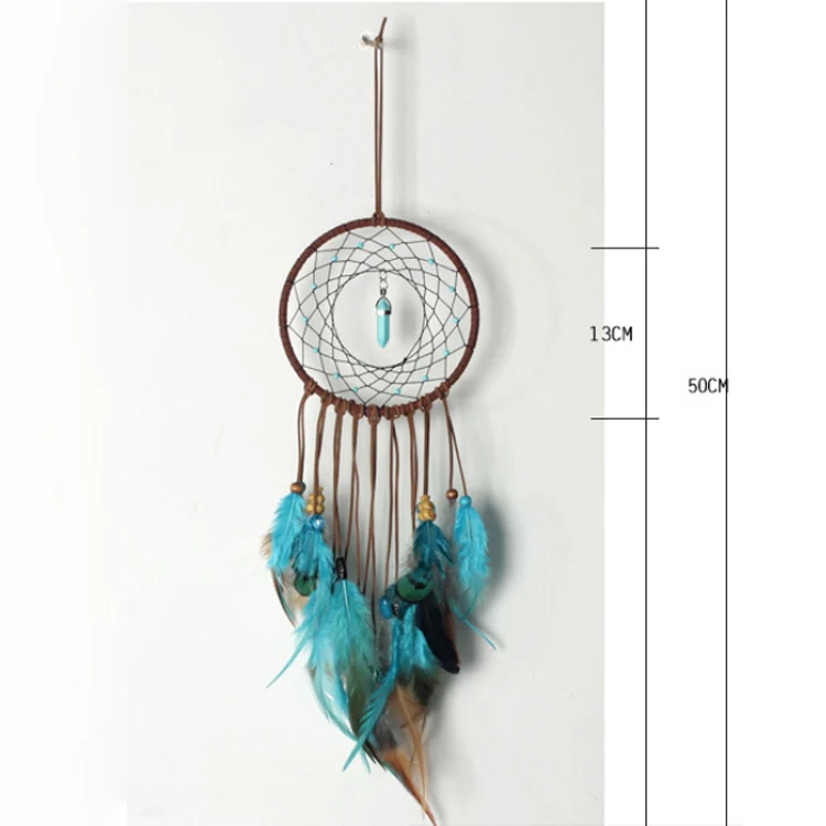 Traumfänger Dreamcatcher indianische Deko Türkis - Image 4