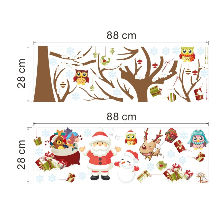 Wand Sticker Tattoo Aufkleber Weihnachtsbaum Und Santa - Image 5