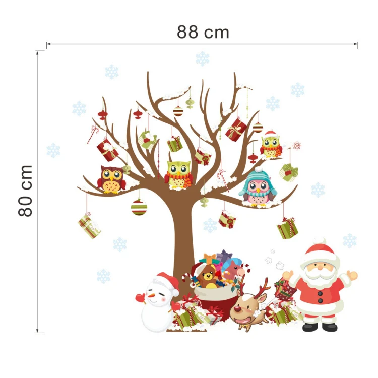 Wand Sticker Tattoo Aufkleber Weihnachtsbaum Und Santa - Image 6