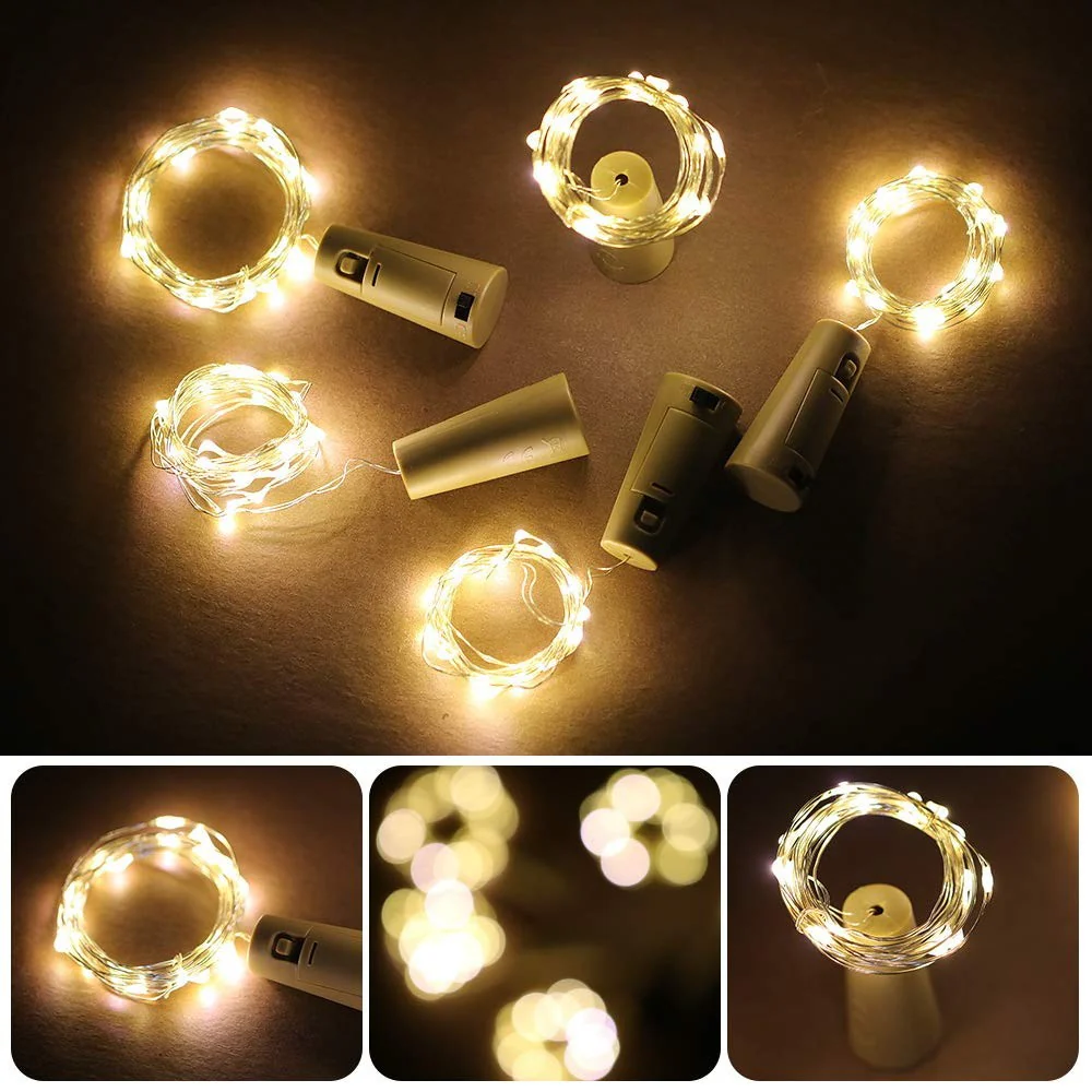 Weinflaschen Kupferdraht Lichterkette 1m - Image 4