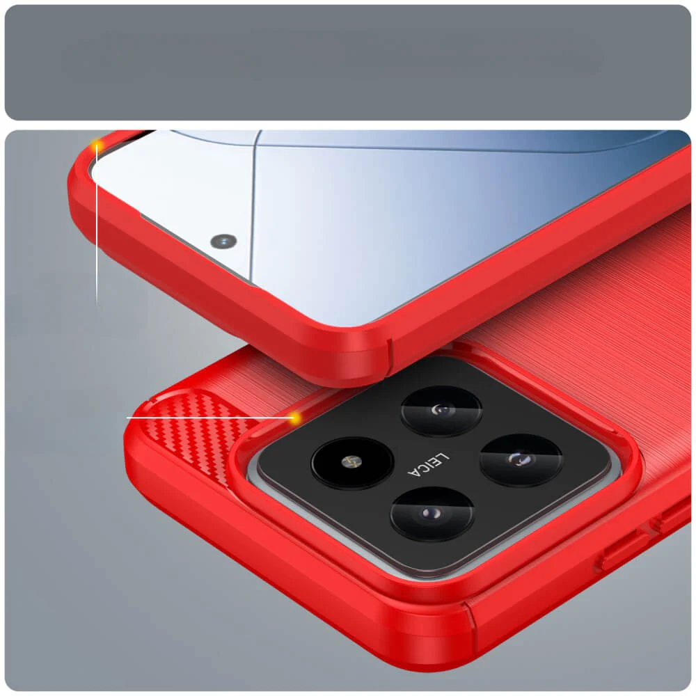 Xiaomi 14 - Metall Carbon Look Hülle - Image 11
