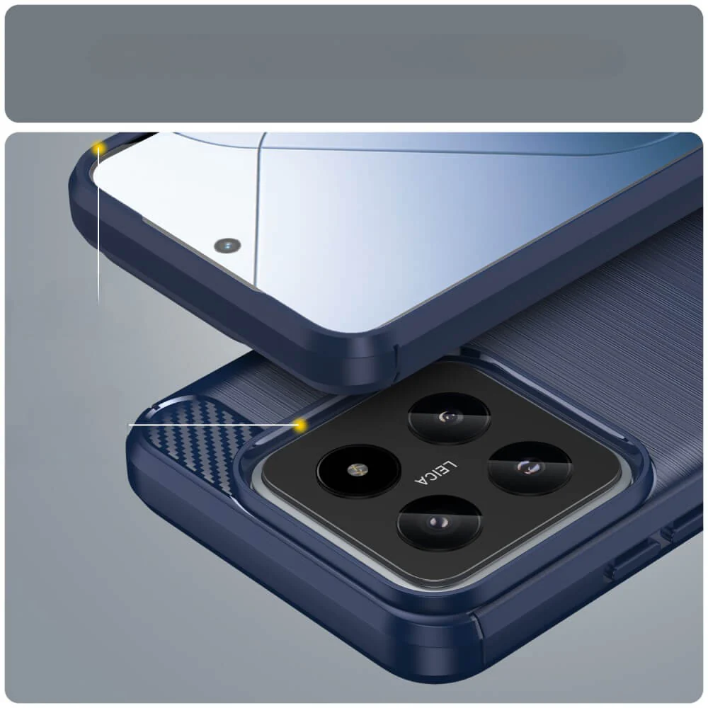 Xiaomi 14 - Metall Carbon Look Hülle - Image 18