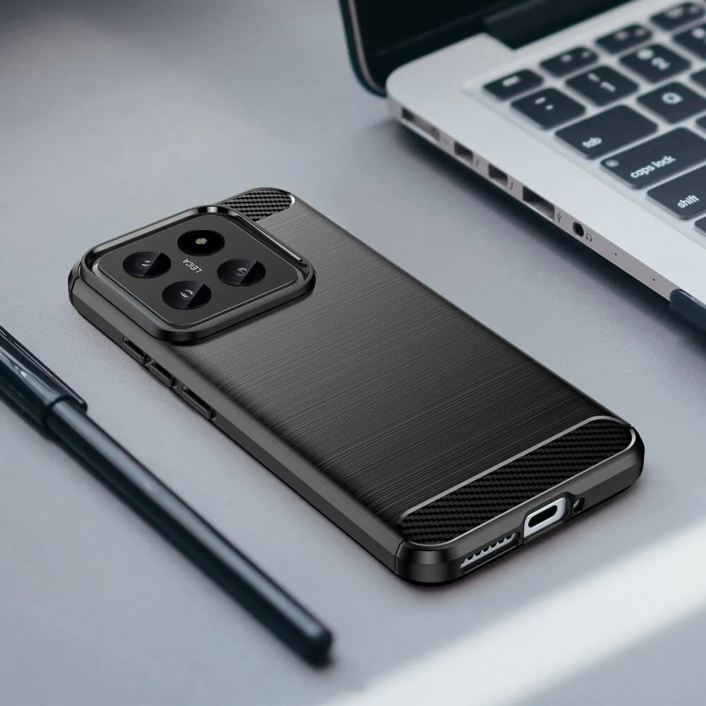 Xiaomi 14 - Metall Carbon Look Hülle - Image 4