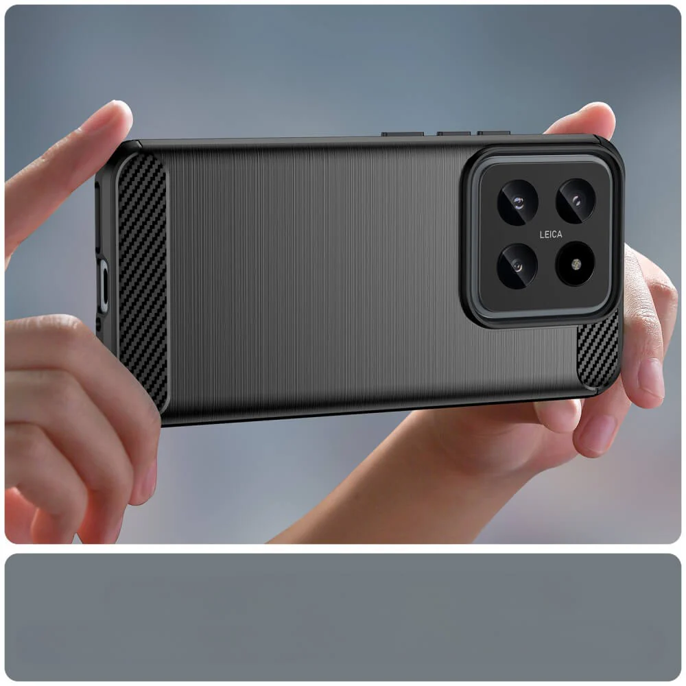 Xiaomi 14 - Metall Carbon Look Hülle - Image 6