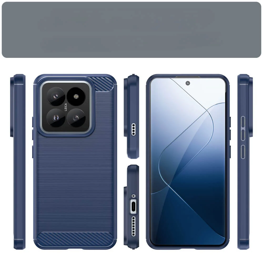 Xiaomi 14 Pro - Metall Carbon Look Hülle - Image 2