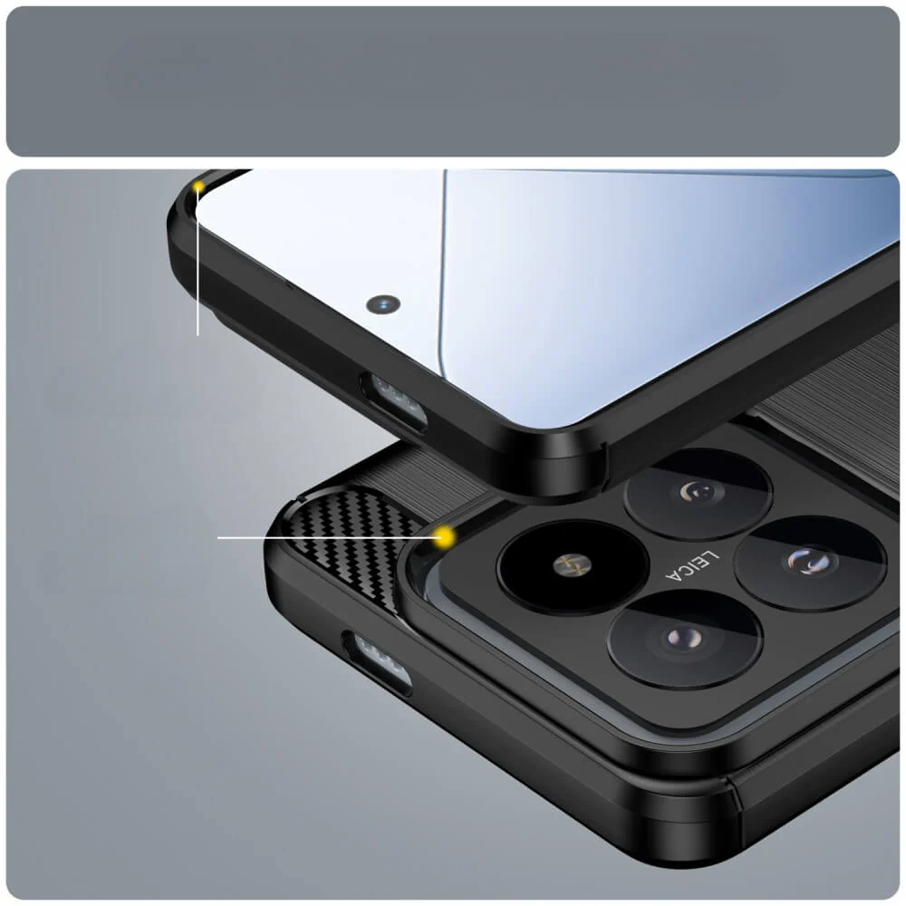 Xiaomi 14 Pro - Metall Carbon Look Hülle - Image 21