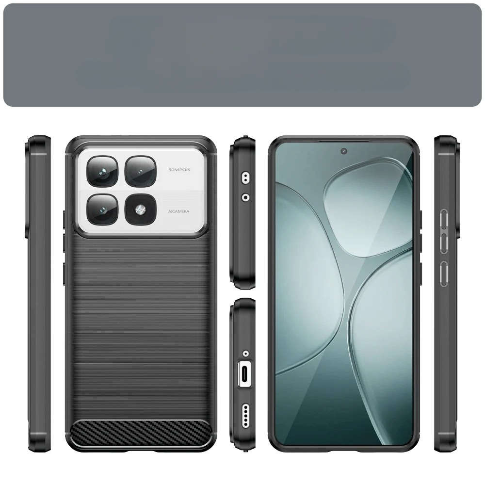 Xiaomi 14T Pro - Metall Carbon Look Hülle - Image 6