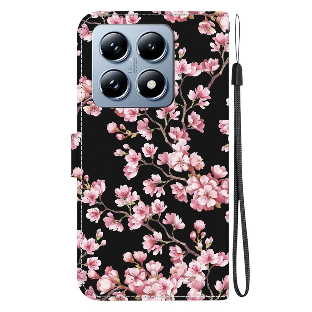 Xiaomi 14T - Tasche Hülle mit Blüten Motiv - Image 13