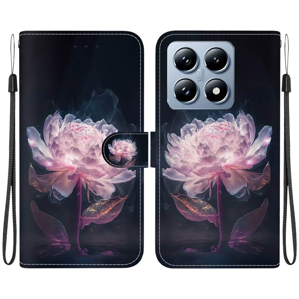 Xiaomi 14T - Tasche Hülle mit Blüten Motiv - Image 35