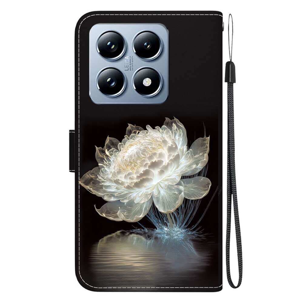 Xiaomi 14T - Tasche Hülle mit Blüten Motiv - Image 38