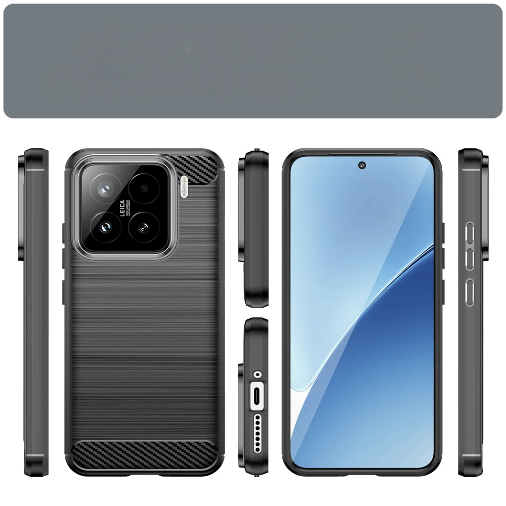 Xiaomi 15 - Metall Carbon Look Hülle - Image 6
