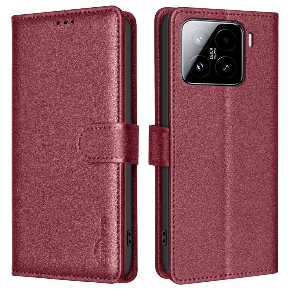 Xiaomi 15 Pro - BINFEN Leder Etui Hülle mit RFID Blocker - Image 10