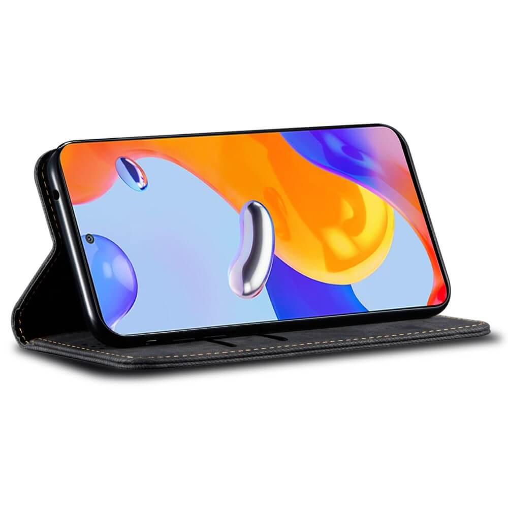 Xiaomi 15 Ultra - Flip Case in Jeans Stoff Optik - Image 3