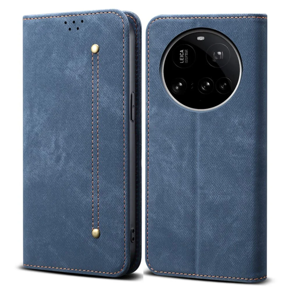 Xiaomi 15 Ultra - Flip Case in Jeans Stoff Optik - Image 8