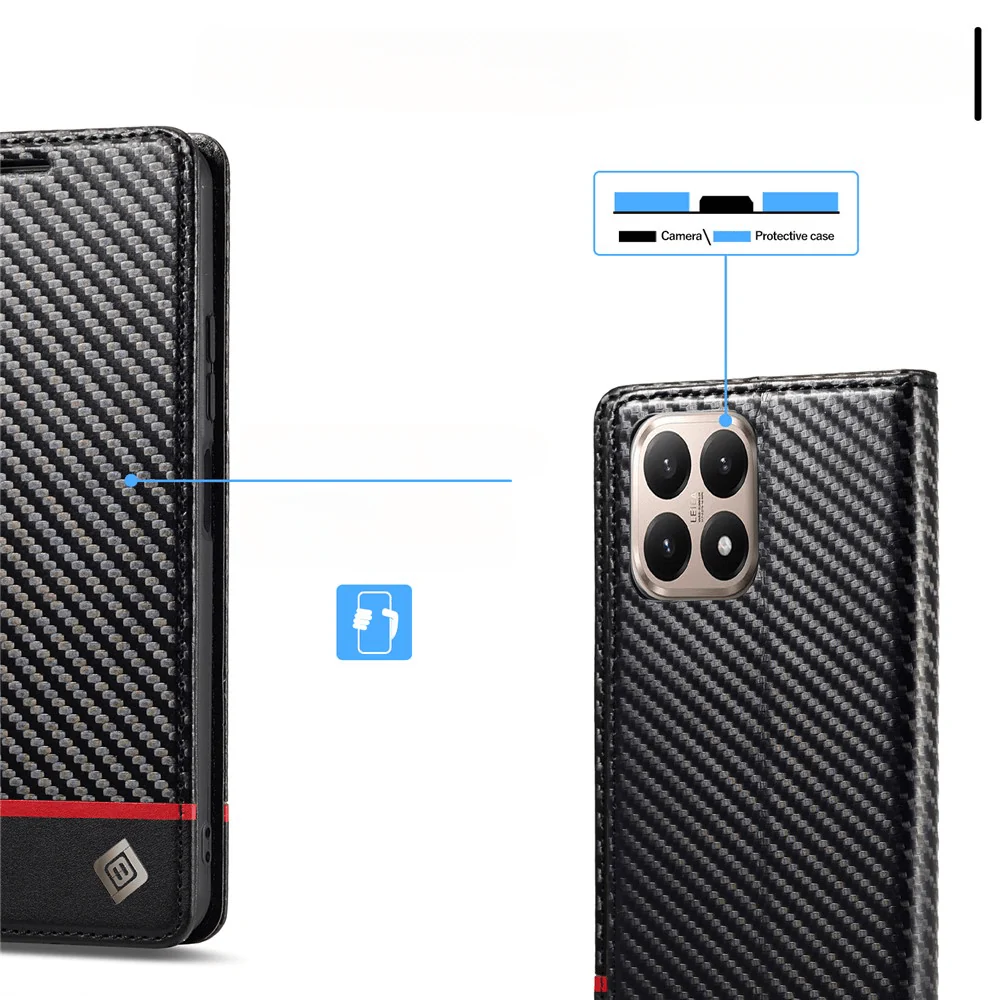Xiaomi 15T - LC.IMEEKE Hülle Carbon Fiber - Image 3