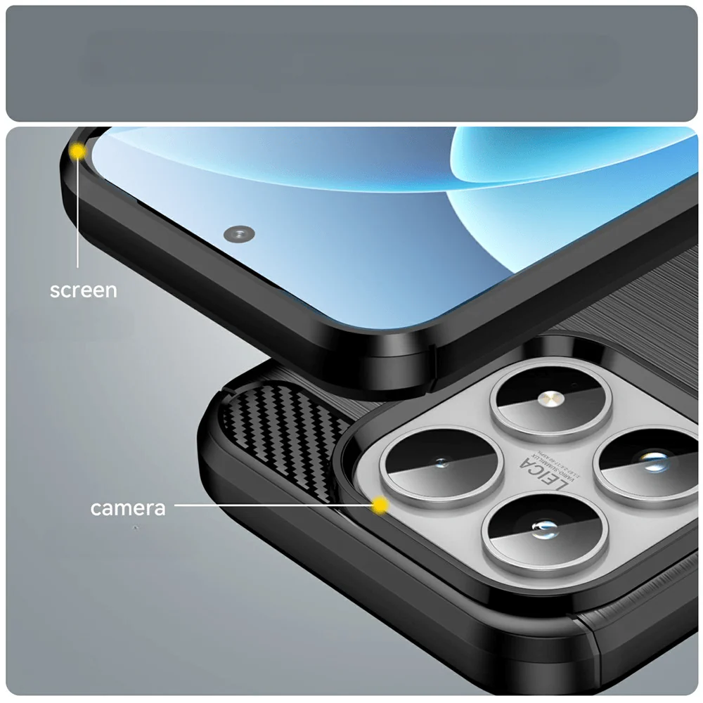 Xiaomi 17 - Metall Carbon Look Hülle - Image 4