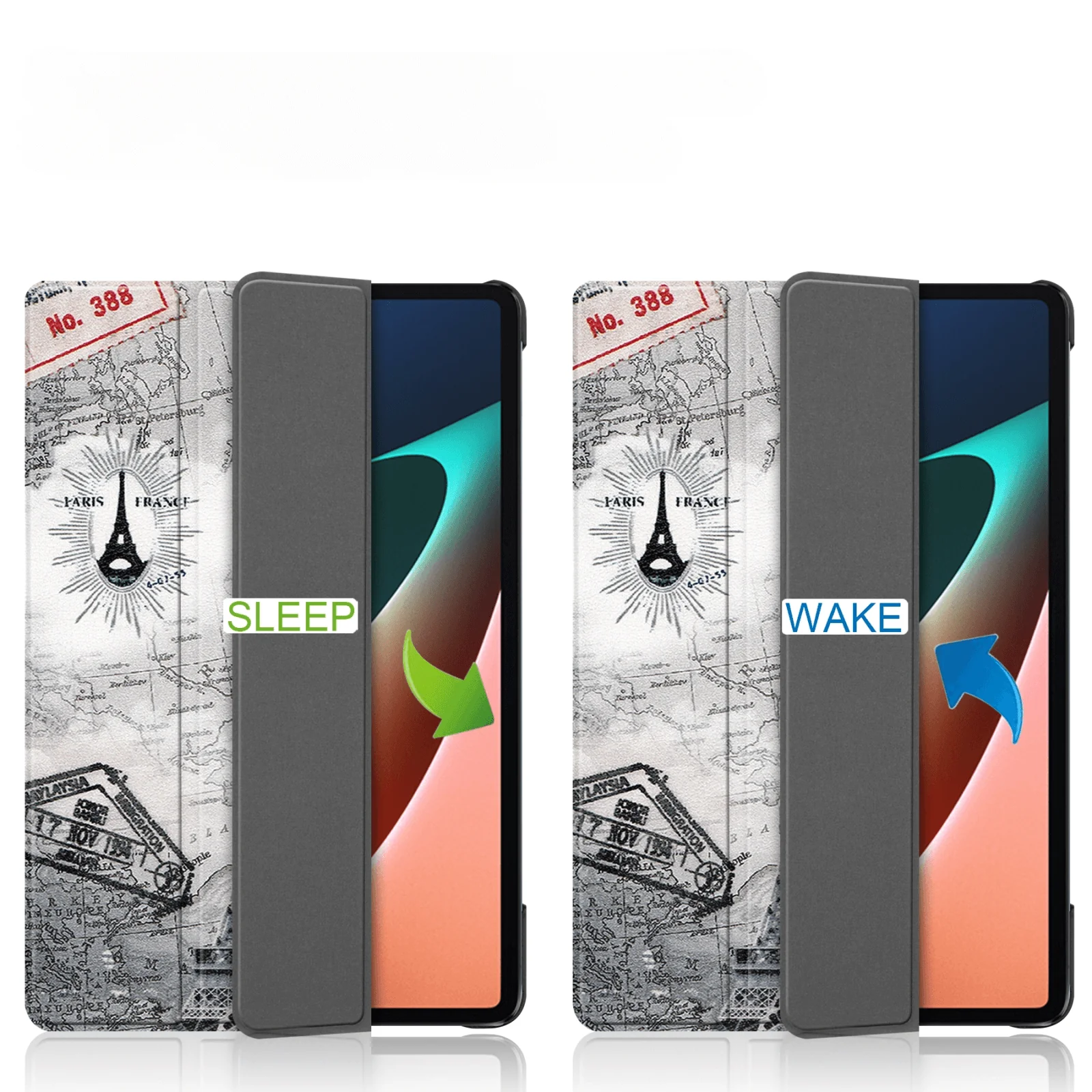 Xiaomi Pad 5 - Tri-fold Smart Case Motiv - Image 3