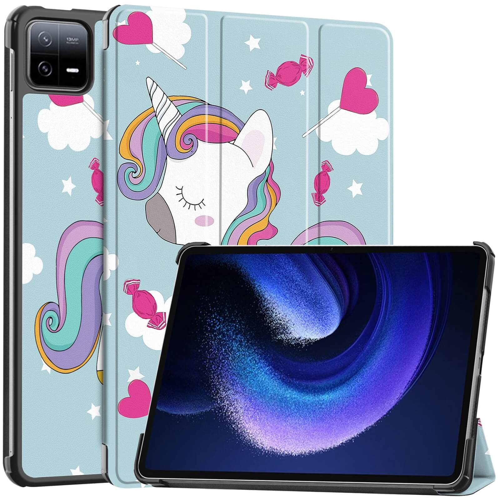 Xiaomi Pad 6 - Tri-fold Smart Case Motiv - Image 41