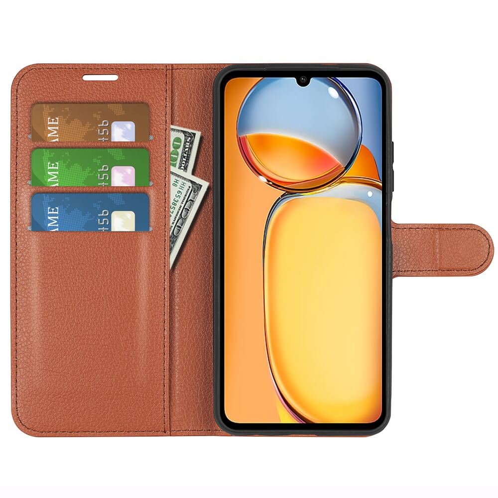 Xiaomi Poco C65 / Redmi 13c - Leder Etui - Image 44