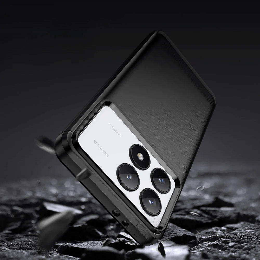 Xiaomi Poco F6 Pro - Metall Carbon Look Hülle - Image 3
