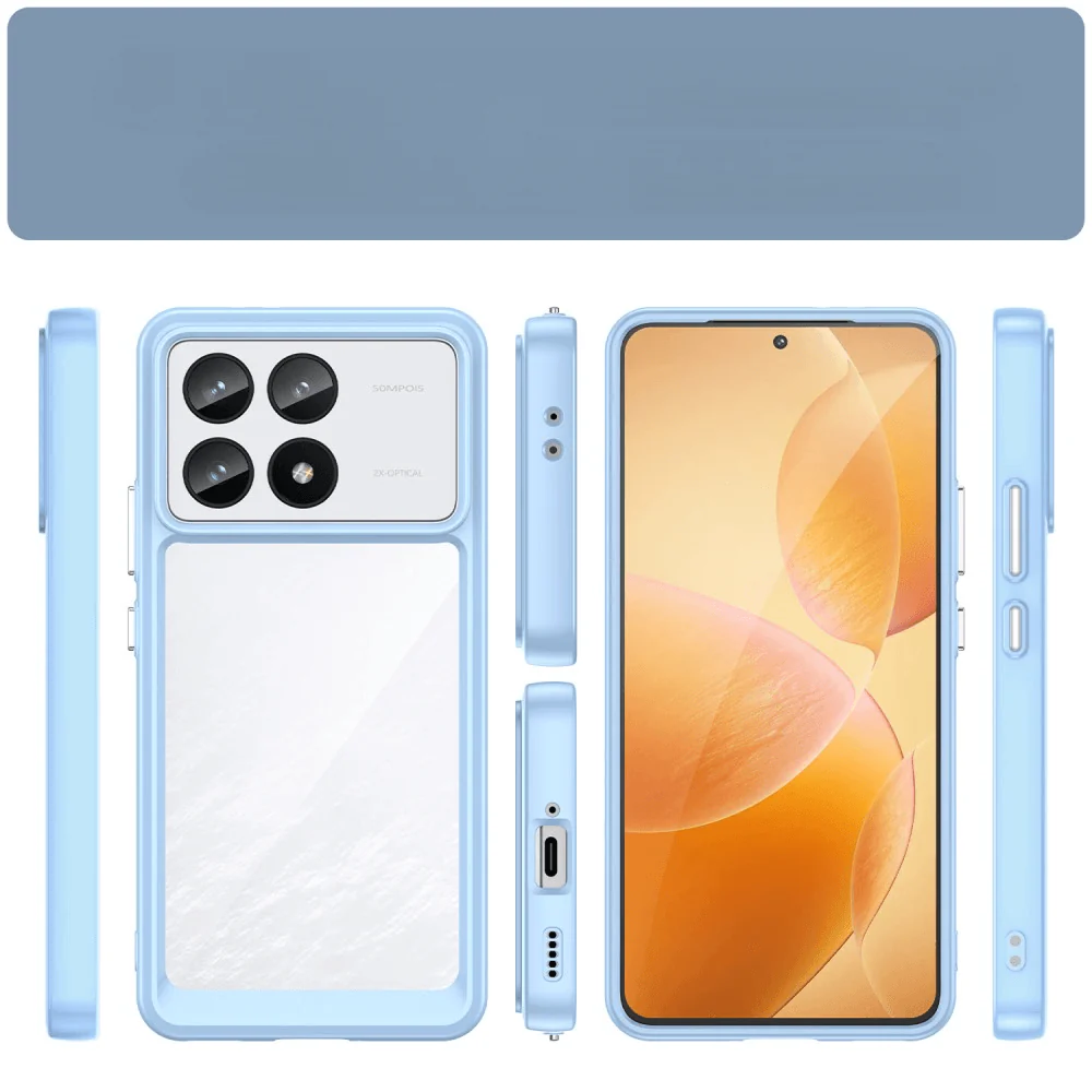 Xiaomi Poco F6 Pro - Schützende Acryl-Handyhülle mit erhöhtem Rand - Image 12