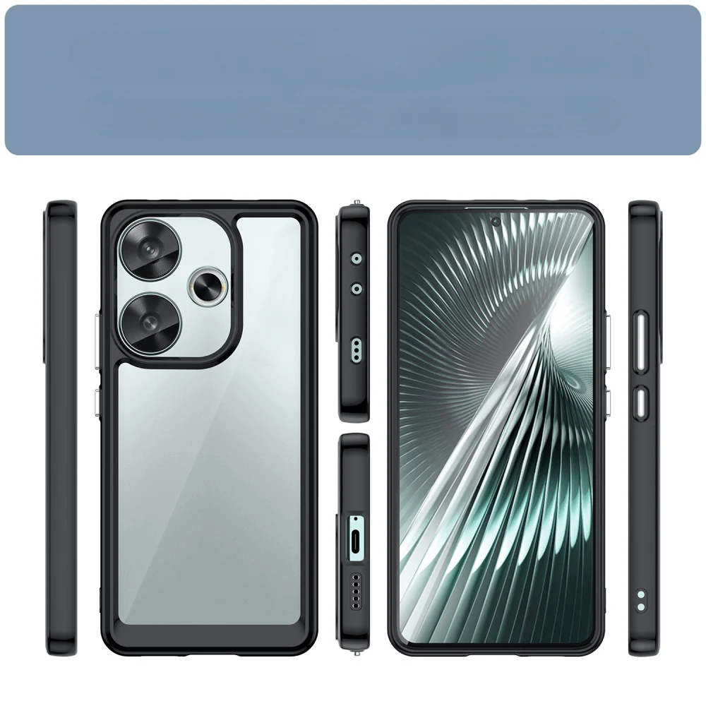 Xiaomi Poco F6 - Schützende Acryl-Handyhülle mit erhöhtem Rand - Image 5