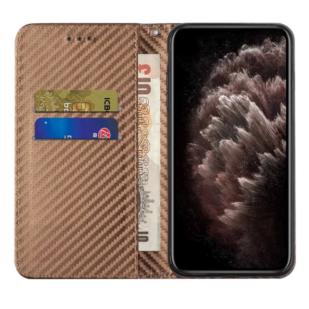 Xiaomi Poco X5 - Carbon Look Flip Case Hülle