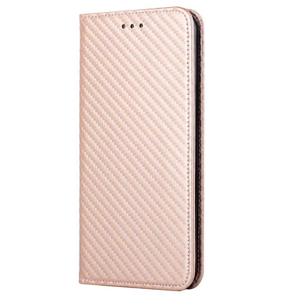 Xiaomi Poco X5 Pro - Carbon Look Flip Case Hülle - Image 20