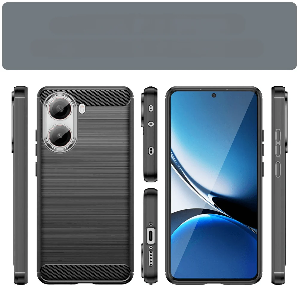 Xiaomi Poco X7 Pro - Metall Carbon Look Hülle - Image 6