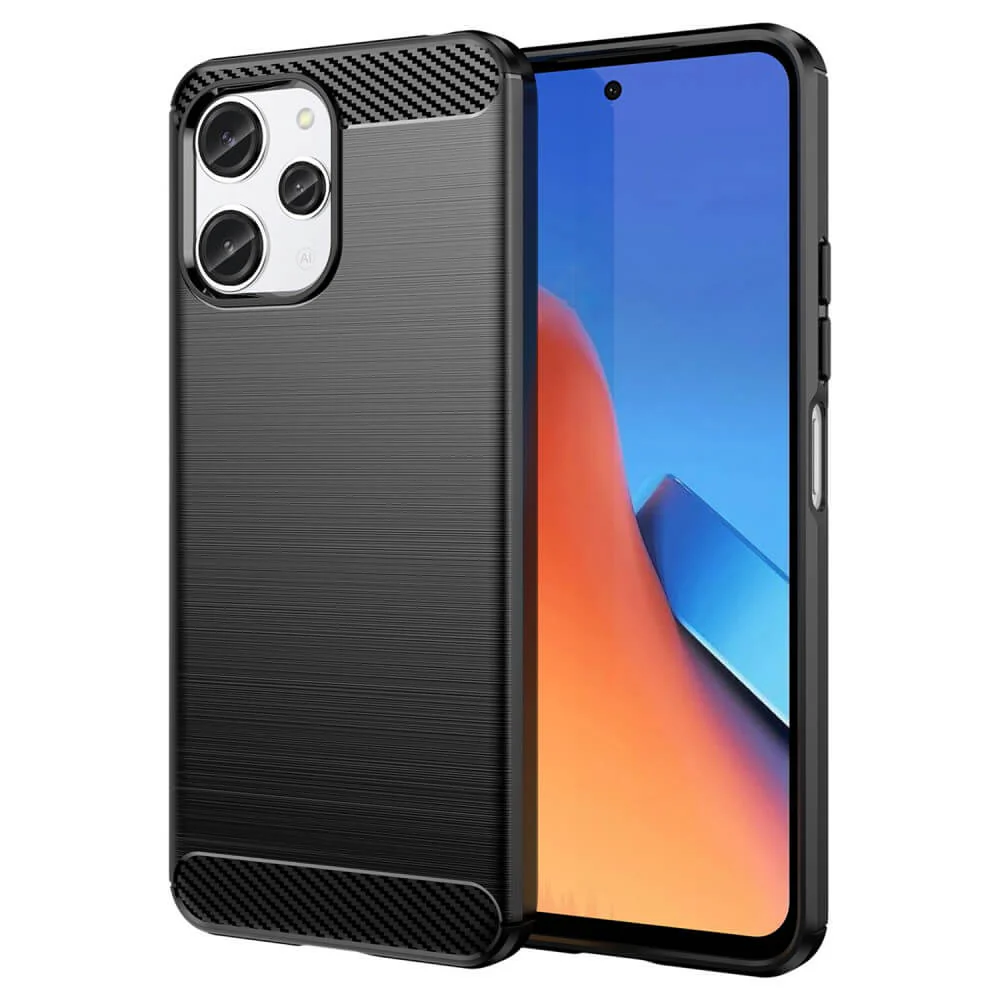 Xiaomi Redmi 12 - Metall Carbon Look Hülle