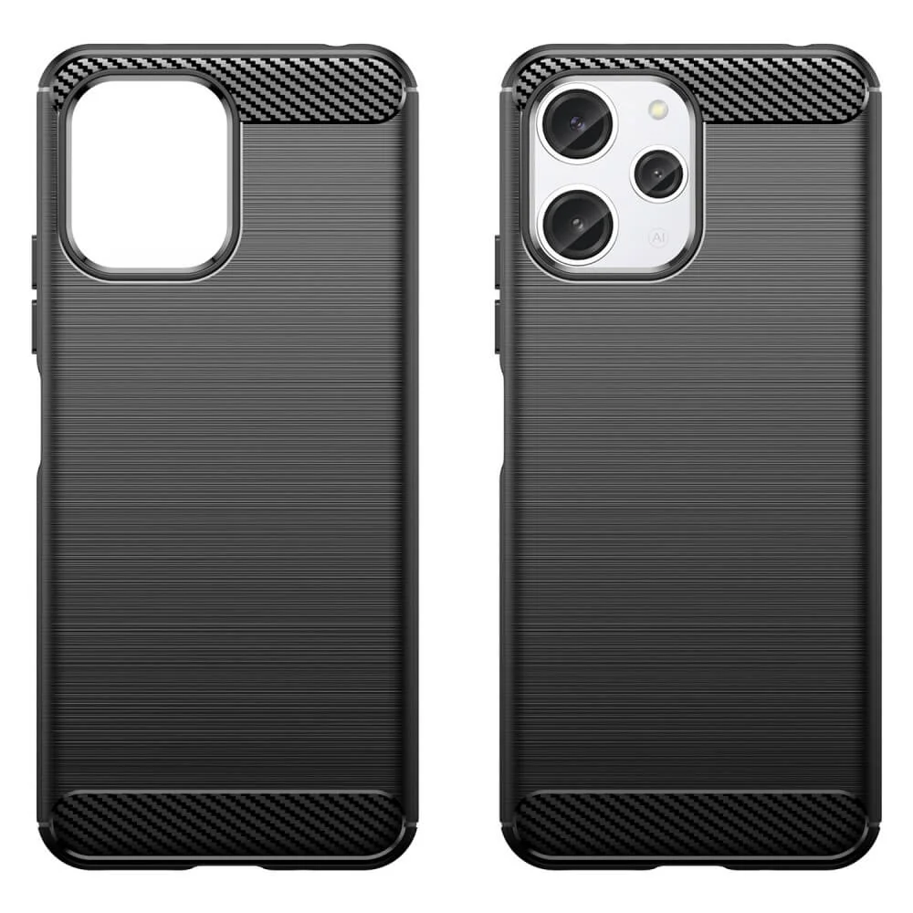 Xiaomi Redmi 12 - Metall Carbon Look Hülle - Image 6