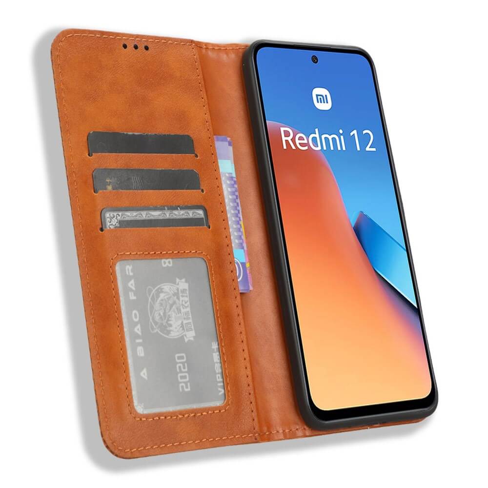 Xiaomi Redmi 12 - Vintage Flip Case Hülle - Image 11