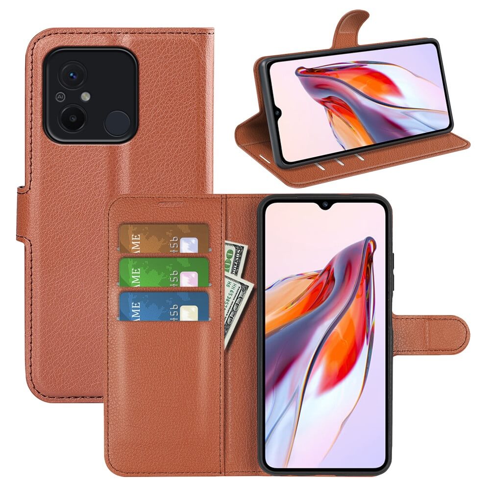 Xiaomi Redmi 12c - Leder Etui Hülle - Image 55