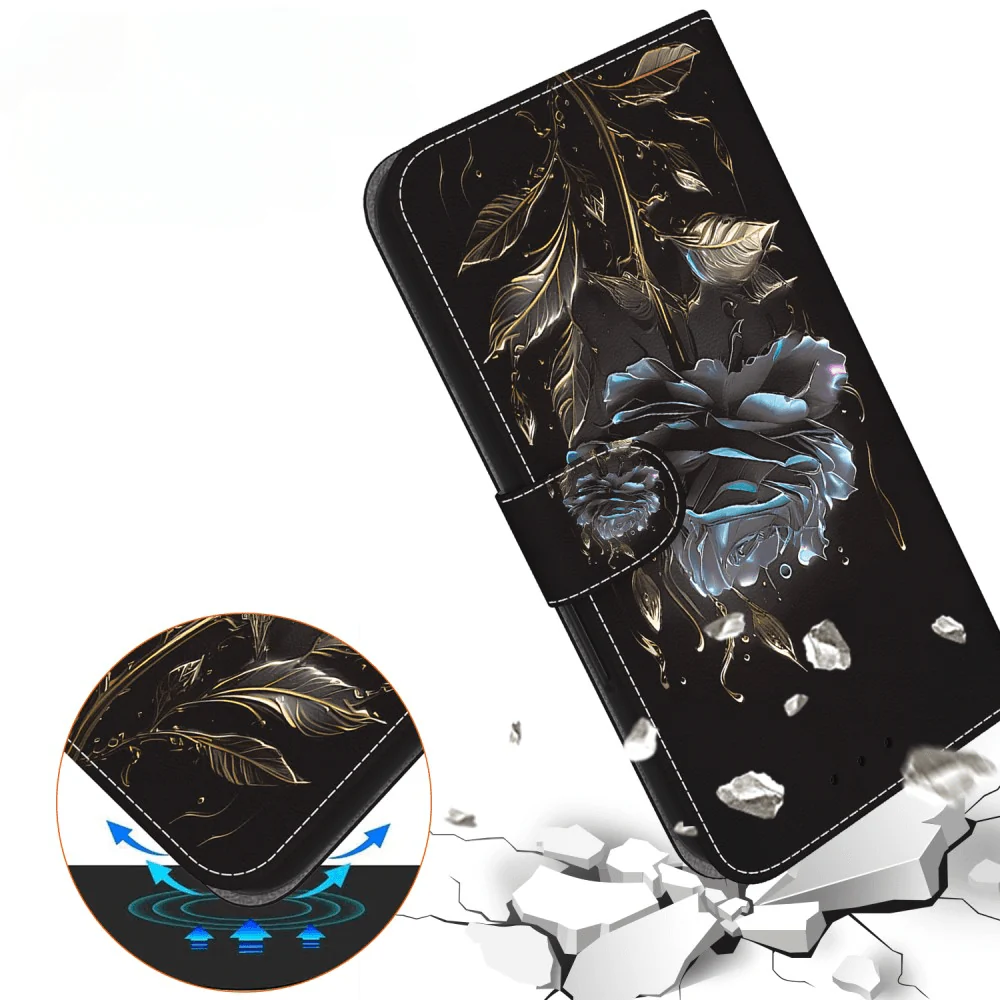 Xiaomi Redmi 13 / Poco M6 - Handyhülle Black Rose - Image 5