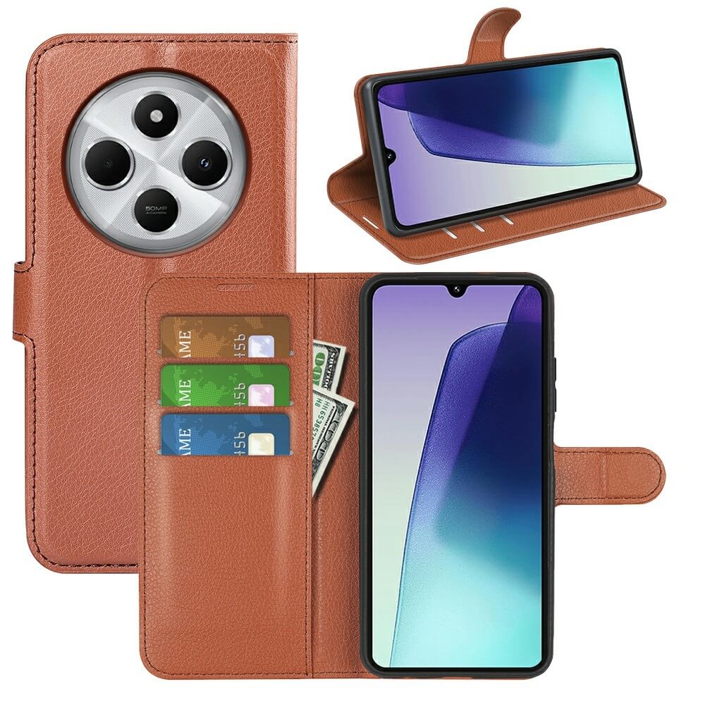 Xiaomi Redmi 14C / Poco C75 - Leder Etui Hülle - Image 61