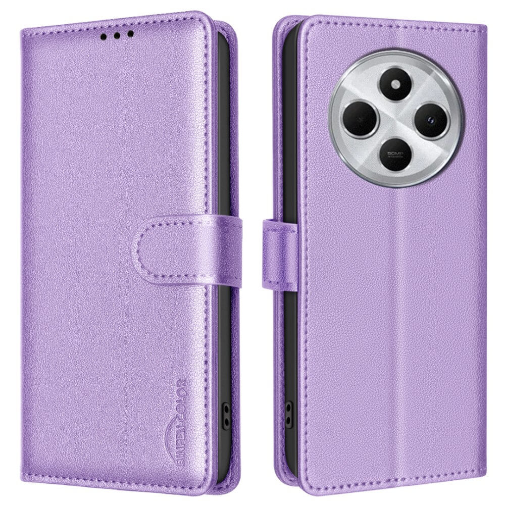 Xiaomi Redmi 14C / Poco C75 / Redmi A4 5G - BINFEN Leder Etui Hülle mit RFID Blocker - Image 29