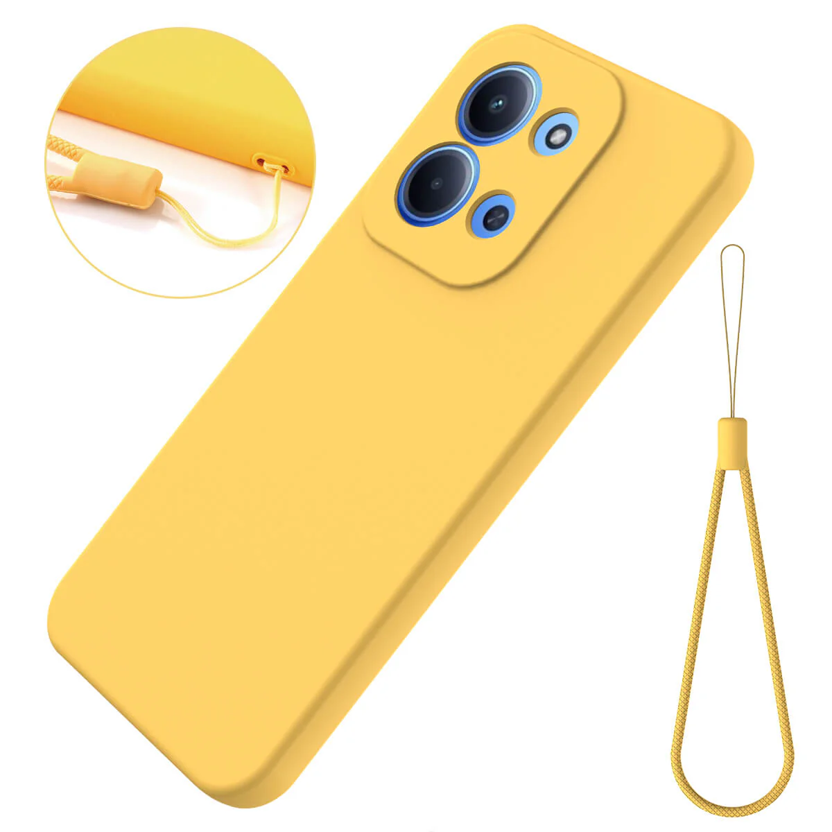 Xiaomi Redmi 15C - Silikon Gummi Hülle mit Riemen - Image 6