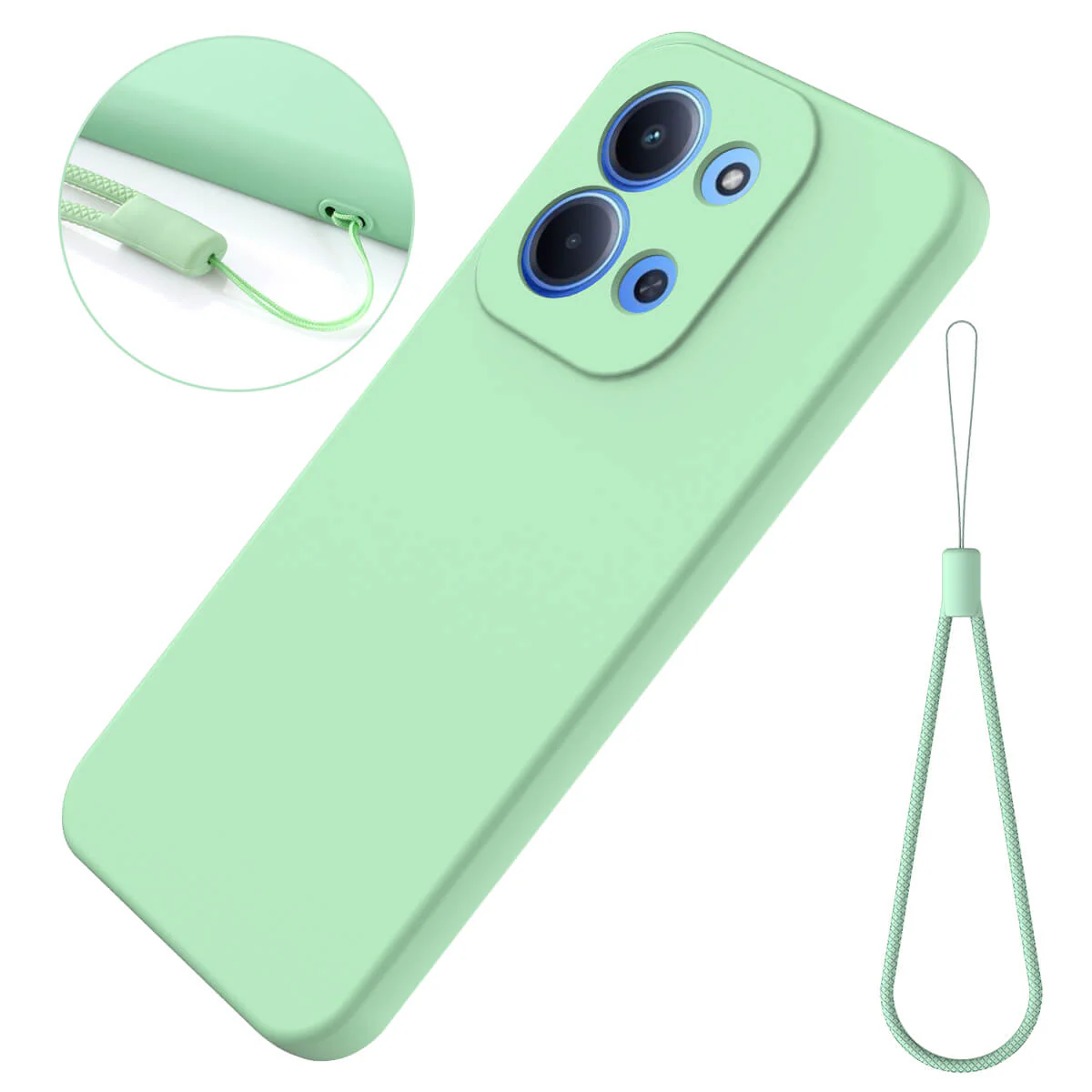 Xiaomi Redmi 15C - Silikon Gummi Hülle mit Riemen - Image 8