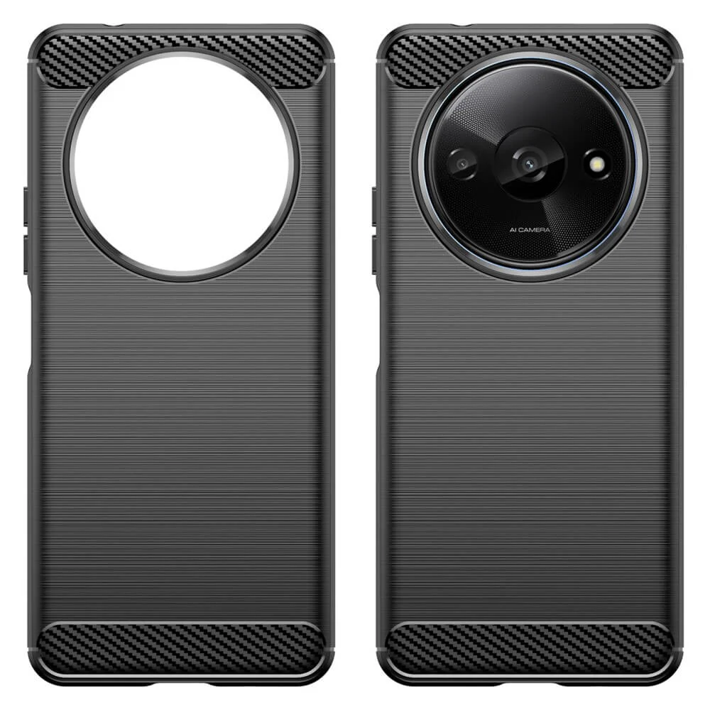 Xiaomi Redmi A3 - Metall Carbon Look Hülle - Image 12