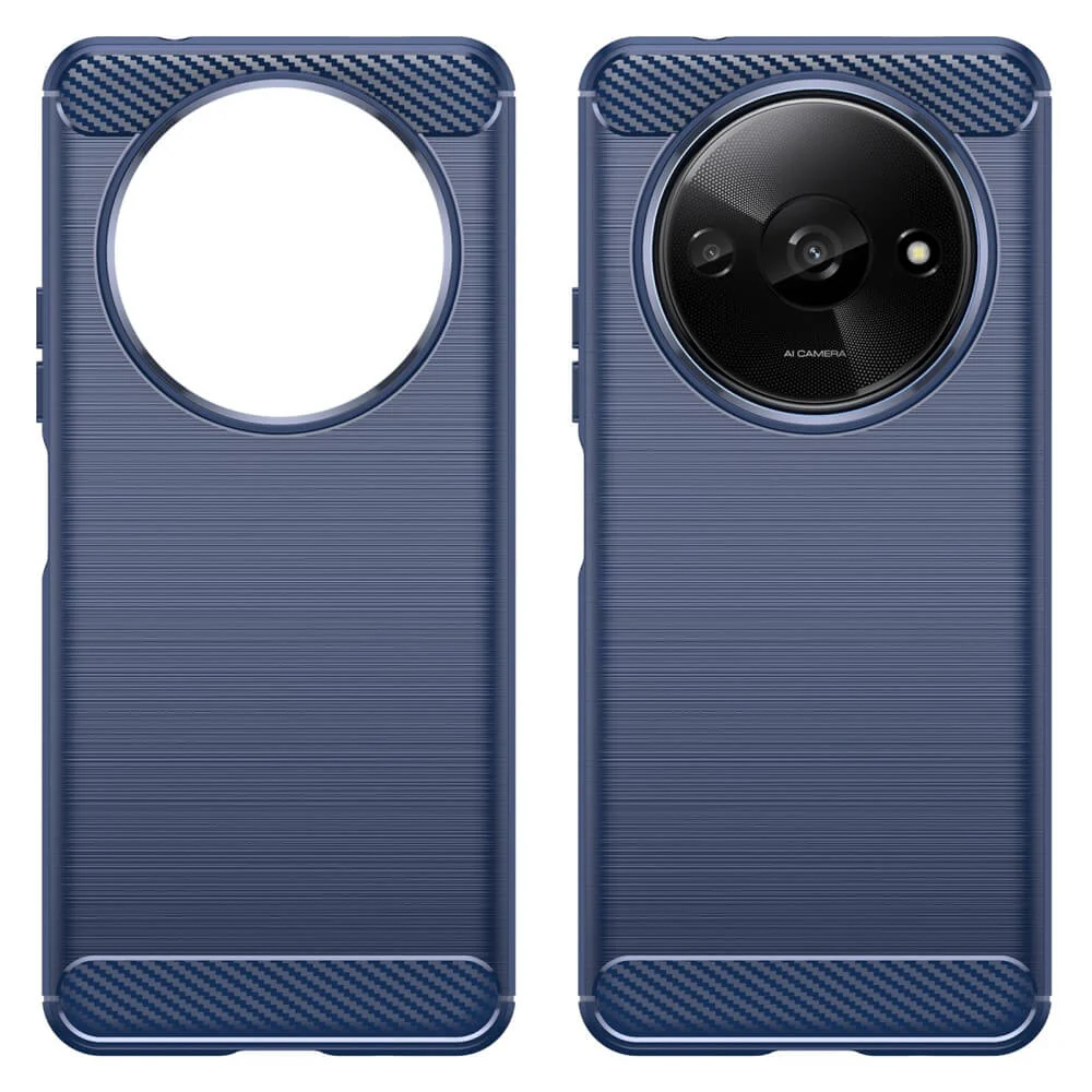Xiaomi Redmi A3 - Metall Carbon Look Hülle - Image 18