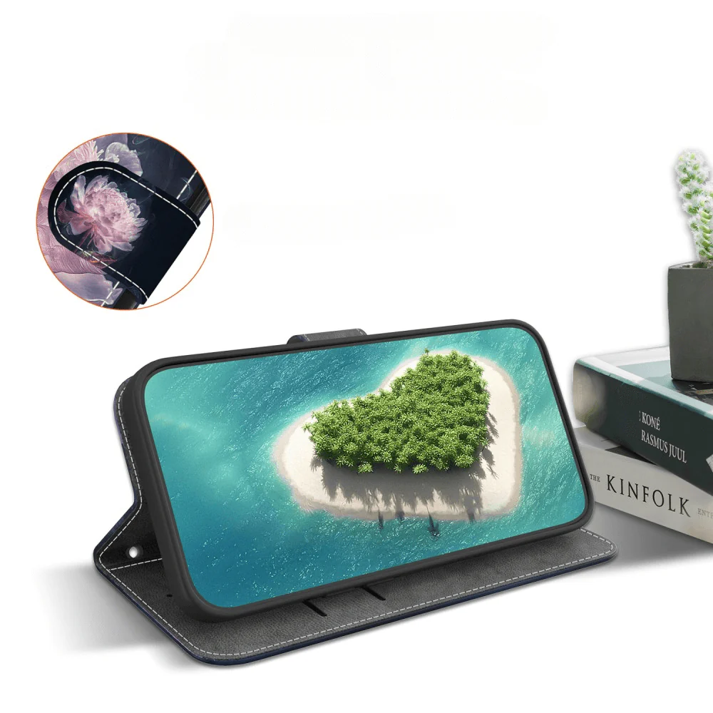 Xiaomi Redmi A3 - Tasche Hülle mit Blüten Motiv - Image 10