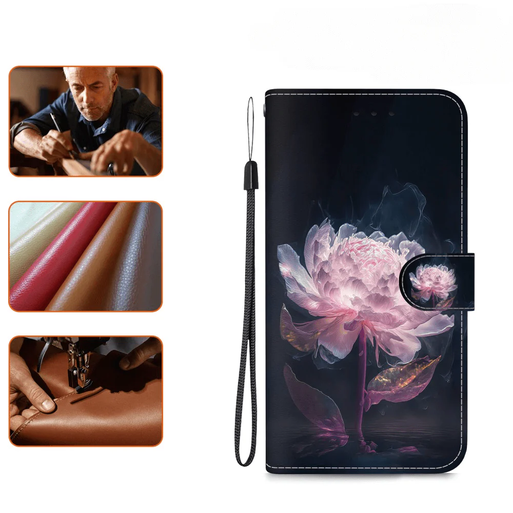 Xiaomi Redmi A3 - Tasche Hülle mit Blüten Motiv - Image 12
