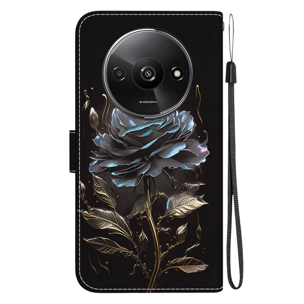 Xiaomi Redmi A3 - Tasche Hülle mit Blüten Motiv - Image 34