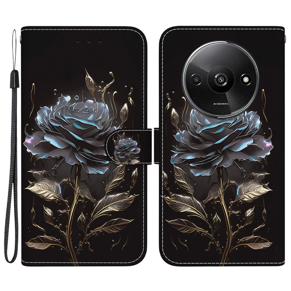 Xiaomi Redmi A3 - Tasche Hülle mit Blüten Motiv - Image 35