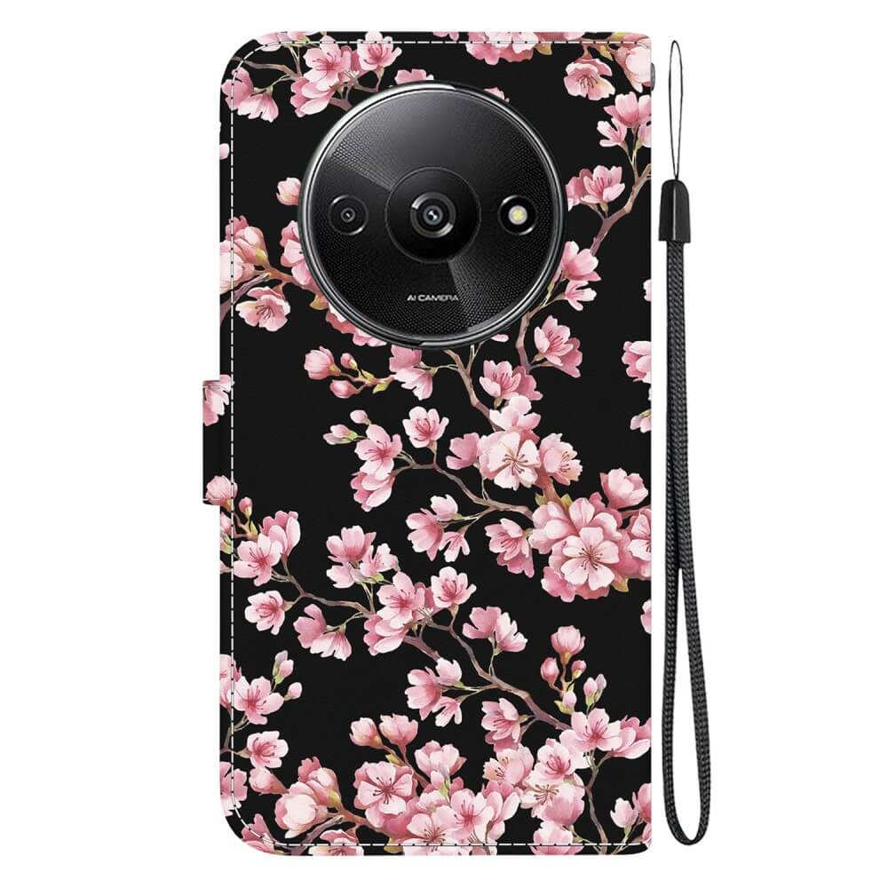 Xiaomi Redmi A3 - Tasche Hülle mit Blüten Motiv - Image 41